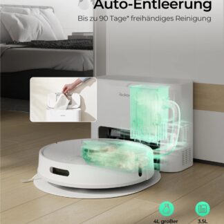 Plaunantis Redkey R10 dulkių siurblys robotas su stotele