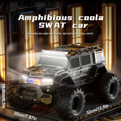 Nesustabdomas RC automobilis - amfibija