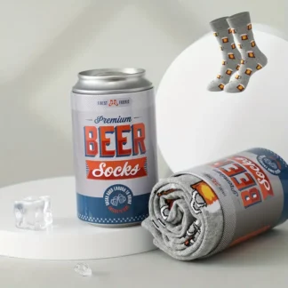 Unikali ir juokinga dovana – kojinės alaus skardinėje